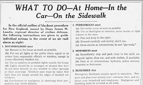 What to do in a blackout